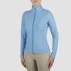 Bluza Jeździecka Damska Treningowa HORKA Excellence - błękitna